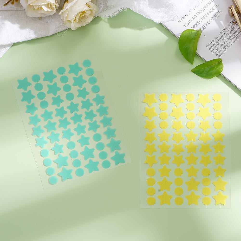 60 Chiếc Ngôi Sao Mụn Miếng Dán Mụn Nhiều Màu Sắc Vô Hình Acne Dụng Cụ Chăm Sóc Da Mặt Trang Điểm Làm Đẹp Miếng Dán K2D0
