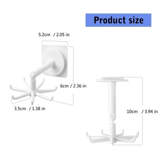 Comereally Đa Năng Nổ Móc Xoay Nhựa Có Thể Xoay Được Với 7 Cánh Tay