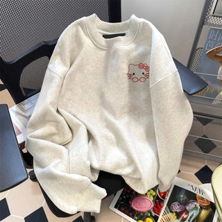 Áo sweater nữ form rộng dày hàn quốc mùa đông áo dài tay