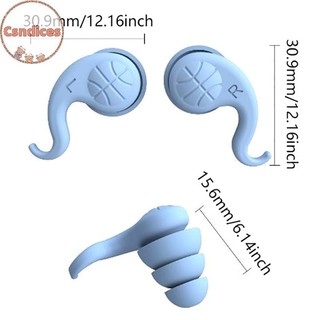 Nút tai cách âm Csndices để ngủ Miếng đệm tai silicon mềm Bảo vệ tiếng ồn Du lịch Bảo vệ tái sử dụng Nút chặn âm thanh Nút tai VN
