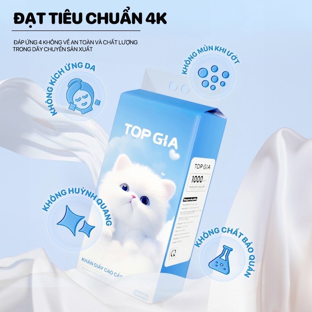 1 bịch giấy treo đa năng  TopGia, Khăn rút vệ sinh treo tường 4 lớp, bịch 1000 tờ