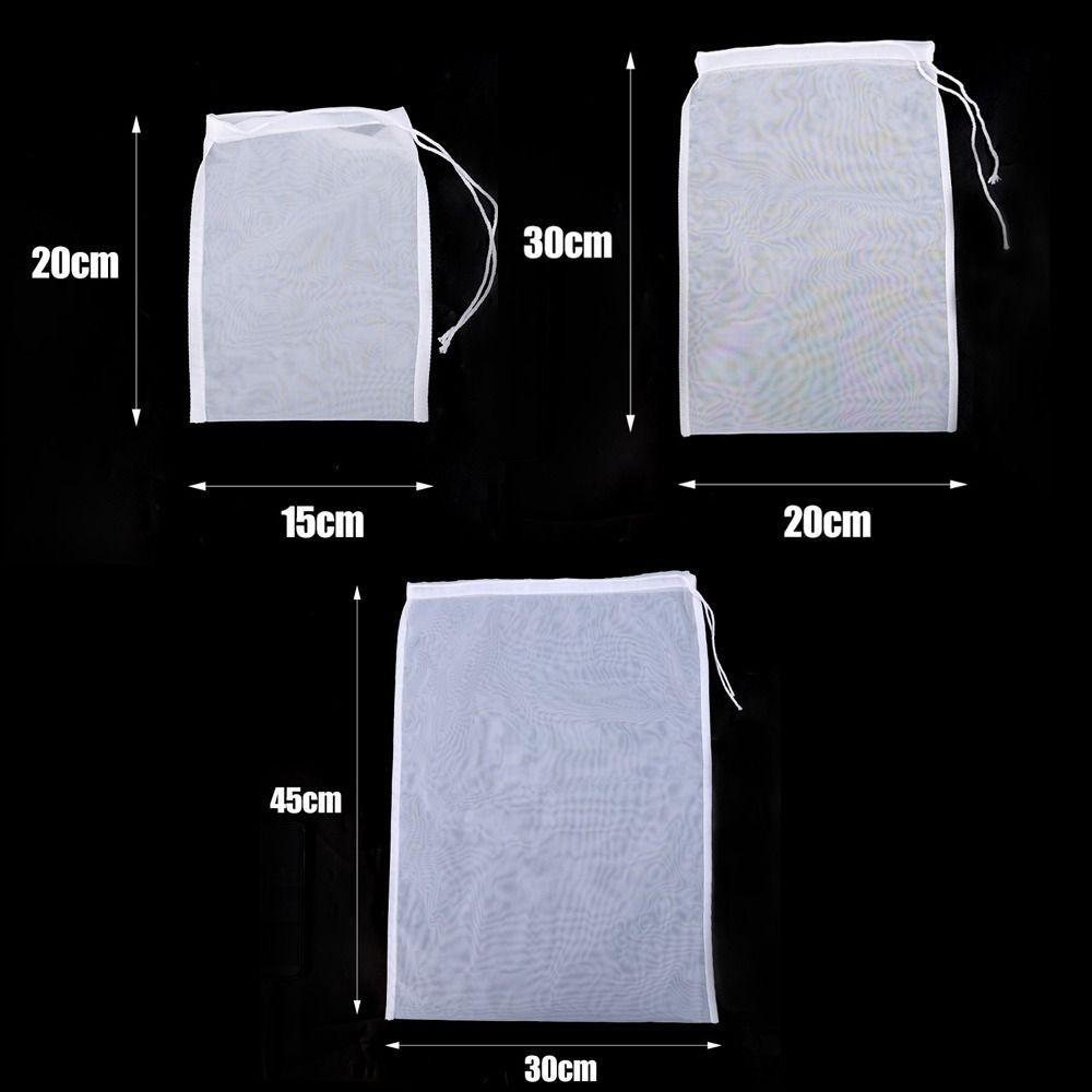 Túi lọc sữa đậu nành BAMBOOB, Bộ lọc nước ép cà phê trà sạch dễ dàng tái sử dụng, Bộ lọc nhỏ giọt rượu có thể gập lại 100 lưới Nylon