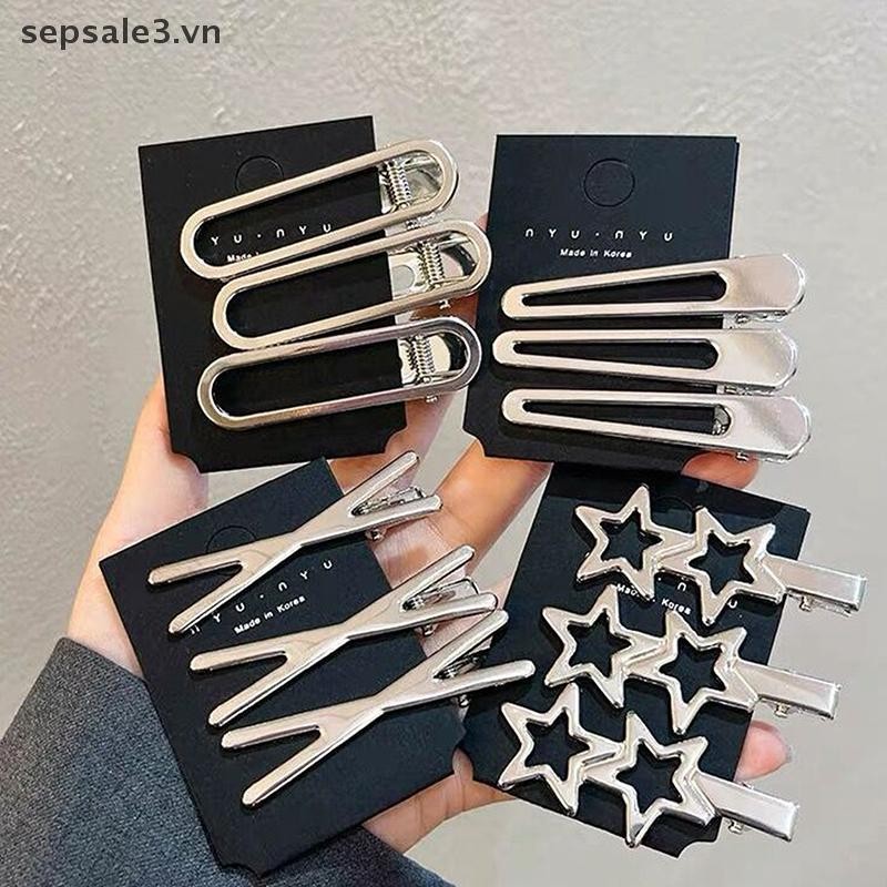 # Vn # 3 Kẹp Tóc Kim Loại Thời Trang Ngọt Ngào Chống Trượt Kẹp Tóc Hình Học Rỗng Kẹp Tóc Nữ Barrettte.
