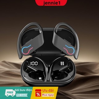 Tai nghe BT 5.3 Tai nghe chống nước Tai nghe nhét tai để chạy bộ thể thao Phòng tập thể dục O [jennie1.vn]