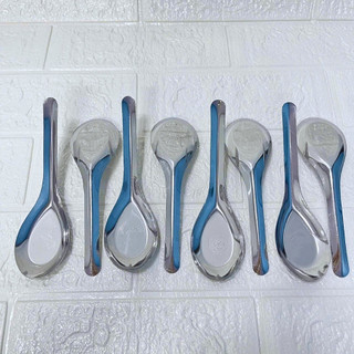 [Giá Xưởng] Combo 10 Muỗng Canh Bầu Inox 304 – Dài 15cm – Ăn Cơm, Phở, Cháo – Dùng Gia Đình/Nhà Hàng