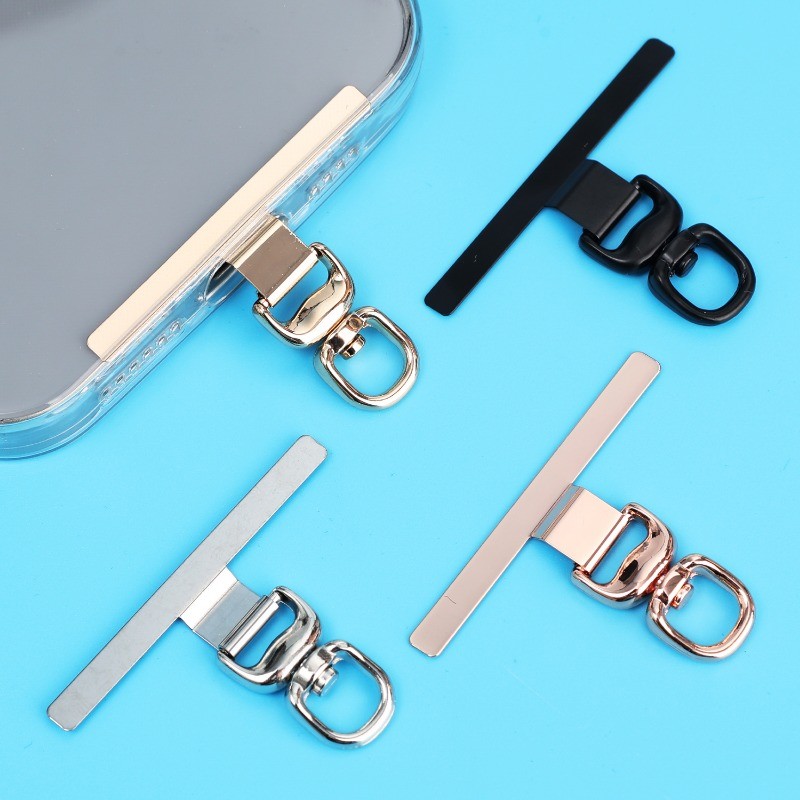 360° Miếng dán dây buộc điện thoại di động không gỉ xoay - Dây đeo điện thoại có thể thay thế Connect Piece - Phụ kiện mặt dây chuyền điện thoại di động siêu mỏng