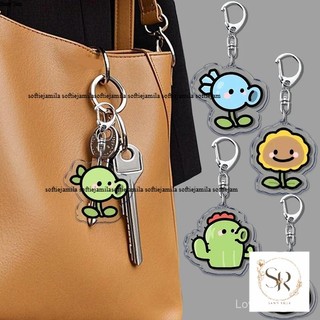 Móc khóa trò chơi điện tử Pvz cho túi phụ kiện thời trang game thủ Plants Garden Warfare, móc khóa trang sức hoa hướn