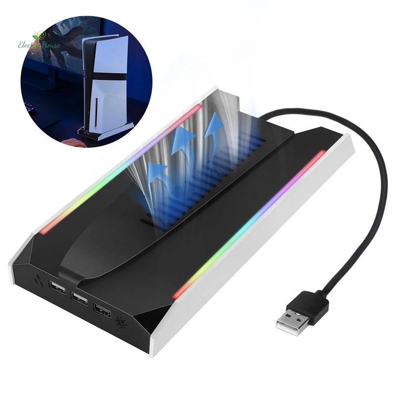 [Nhà Điện] Dành Cho Slim / Pro Đế Làm Mát Dọc Đế RGB Bộ Điều Khiển Tai Nghe Đế Sạc W / Quạt Làm Mát 3 Tốc Độ Cho mới