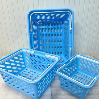 Rổ chữ nhật 2 quai xách đựng đồ phòng tắm - Đựng mỹ phẩm nhựa Đại Triển