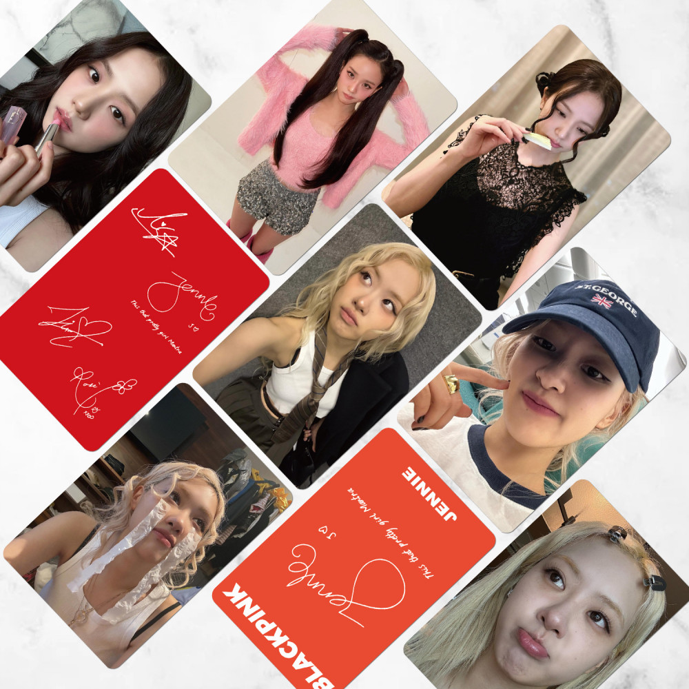 LINXX 55 Chiếc Blackpink Nhóm Lomo Cards K-pop HD Selfie Sưu Tập Ảnh 3 inch Mini Holographic Thẻ Laser Quạt Hàng Hóa Bộ Quà Tặng