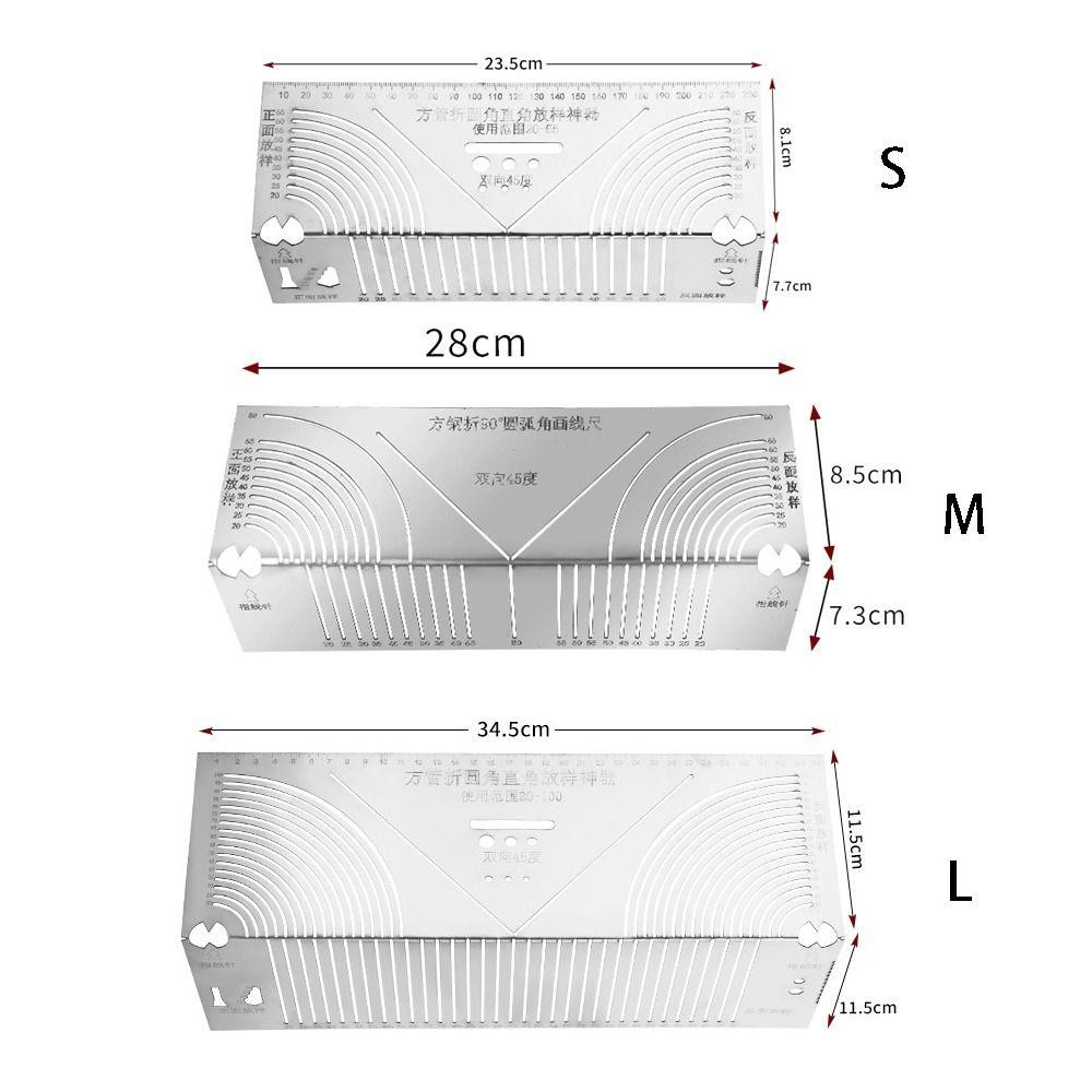 Faniellapowell Công cụ đánh dấu vòng cung tuyến tính hai mục đích, Công cụ đánh dấu kim loại đa năng Công cụ đánh dấu hồ quang góc, Công cụ đánh dấu uốn cong ống thép Flex chính xác có thể điều chỉnh sáng tạo