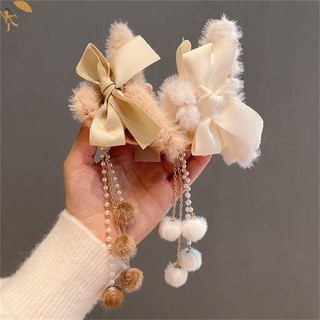[Gou] Thời Trang Nữ Mềm Mại Sang Trọng Nơ Ngọc Trai sel Vuốt Tóc Kẹp Tóc Thanh Lịch Mũ Đội Đầu VN