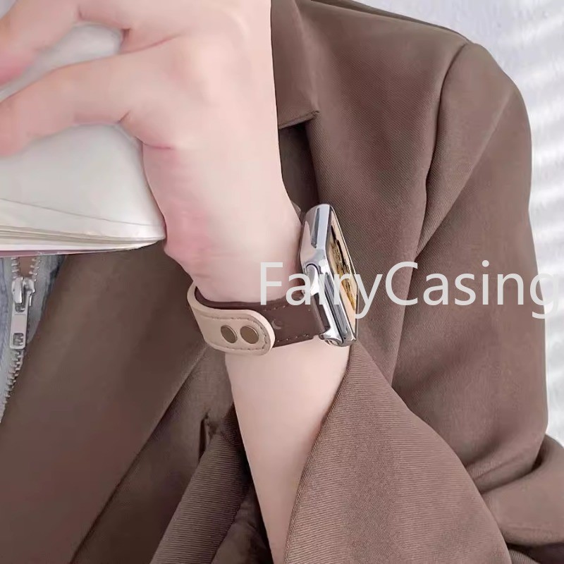 Dây Da Thời Trang Cho Xiaomi Mi Band 10 9 Pro Dây Đeo Đồng Hồ Vòng Tay Cho Mi Band 8 Pro Redmi Watch 4 Dây Đeo Tay Phụ Kiện