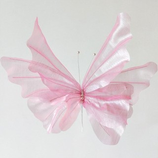 POCKETN Hoa Bướm Nhân Tạo, Bướm Lớn Lụa 50cm, Hoa Nhân Tạo Khổng Lồ Nhiều Màu Sắc Đạo Cụ Chụp Ảnh Đám Cưới Phông Nền
