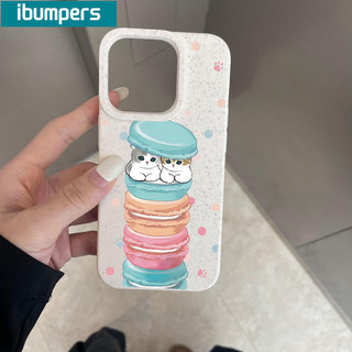 ibumpers Ốp Lưng iPhone Xinh Họa Tiết Macaron Mofusand Dễ Thương Ốp Điện Thoại Dày Dặn Silicon Mềm Chống Sốc Chống Bẩn Cho Iphone 16 15 14 12 13 11 Pro Max IP 7 8 Plus X XS XR