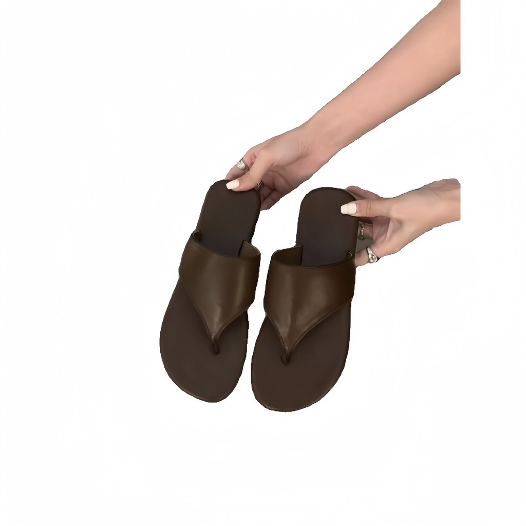 Đế Mềm Thoải Mái Flip-Flops Phiên Bản Hàn Quốc Thông Thường Tất Cả Trận Đấu Flip-Flops 2024 Giày Đi Biển Mùa Hè Thời Trang Cát Phẳng