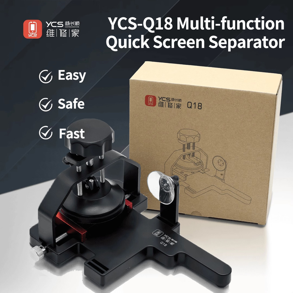 YCS Q18 Điện Thoại Đa Năng Màn Hình LCD Sửa Chữa Tách Làm Nóng Miễn Phí Cố Định Hút Màn Hình Nhanh Mặt Sau Loại Bỏ Cố Định Kẹp Dụng Cụ