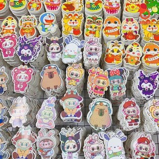 Bao lì xì Chibi hình Tết 2026, Labubu hot hit có phản quang
