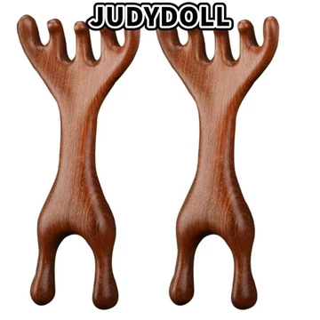 JUDYDOLL Đầu Lược Massage Kinh Tuyến 2 Trong 1 Đầu Tóc Da đầu Máy Mát Xa Mắt Mũi Lược Cạo Hai đầu Nạo Vét Kinh Tuyến Lược Massage Châm Cứu Dụng Cụ Massage Tóc