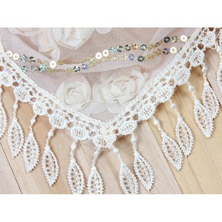 [Gazi1] Khăn thêu nữ Khăn quàng cổ mũi giác quan Khăn choàng Yếm sel Khăn lụa Boutique