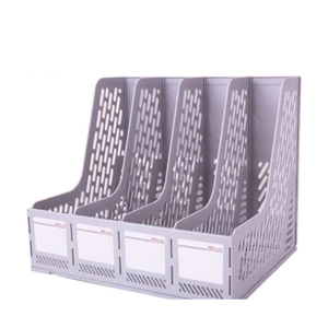 Khay hồ sơ ráp 4 ngăn Deli 9846/ Rổ ráp 4 ngăn.
