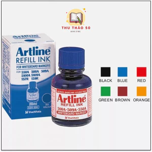Mực bút lông bảng xoá được Artline dùng cho bút 500A, 509A, 550A, 5100A, 5109A.