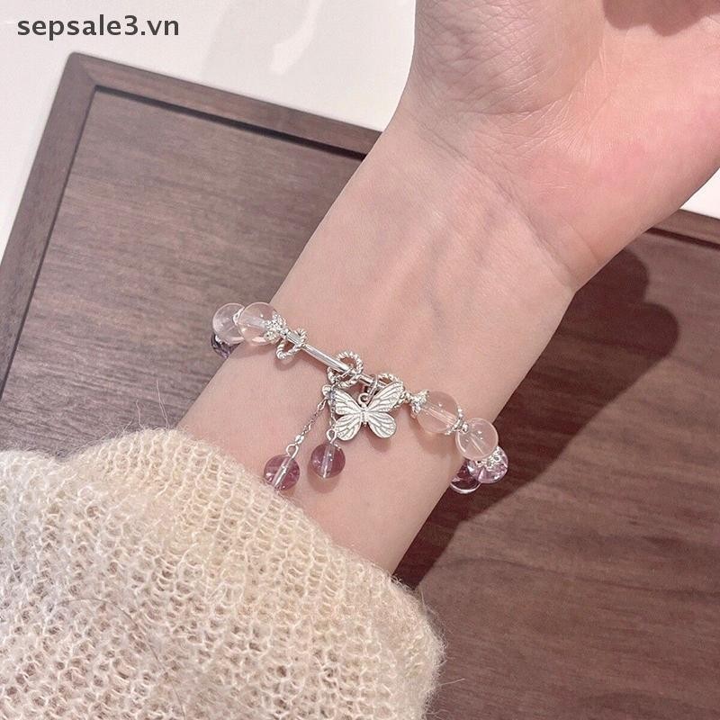 # VN # Thời trang Hàn Quốc Hạt pha lê ngọt ngào Vòng tay Mặt dây chuyền Vòng tay đính cườm Vòng tay quyến rũ Phụ kiện trang sức dự tiệc cho bé gái.