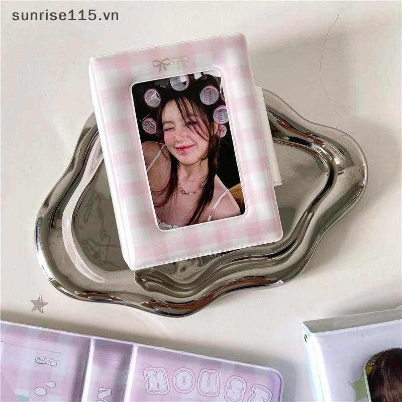 SSVN Album Ảnh 3 Inch 32 Túi Nĩa Thẻ ID Phong Cách Đen Kpop Idol Hộp Đựng Thẻ Ảnh Bộ Sưu Tập Sách Lưu Trữ.