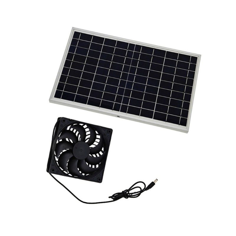 PCF * Quạt xả chạy bằng năng lượng mặt trời chuyên nghiệp Quạt thông gió gia đình 10W Quạt chạy bằng bảng điều khiển năng lượng mặt trời Máy hút không khí Dễ dàng để