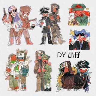 Móc khóa Anime Móc Chìa Khóa countrhumans cho nữ Móc chìa khóa cho nam Móc chìa khóa xe hơi Acrylic