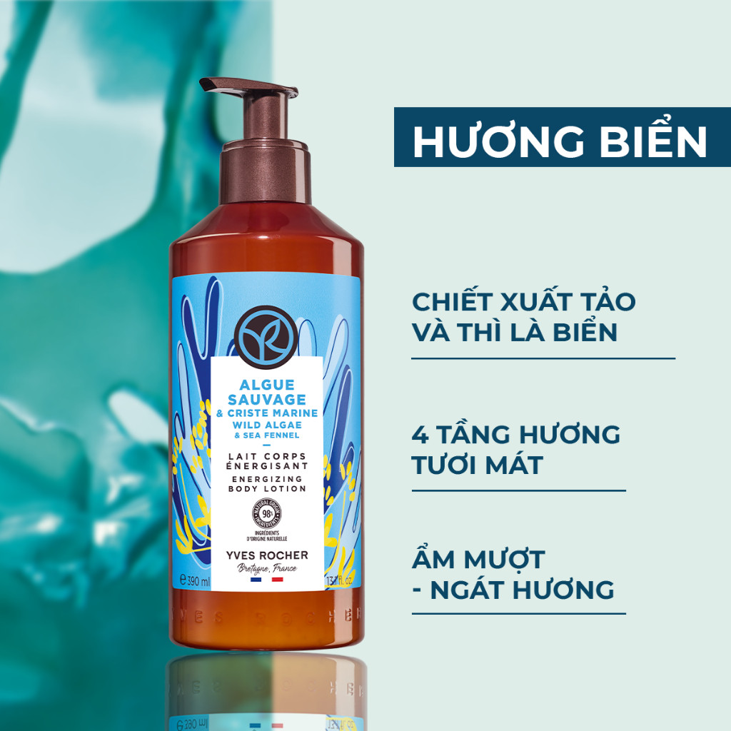 Ảnh Sữa dưỡng thể thiên nhiên Yves Rocher Body Lotion 390ml (đa dạng mùi hương) 3