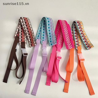 SRVN Thêu Nylon Có Thể Điều Chỉnh Túi Đeo Vai Dây Kéo Nhiều Màu Sắc Phong Cách Thể Thao Túi Nối Dài Dây Đeo Túi Unisex Phụ Kiện.