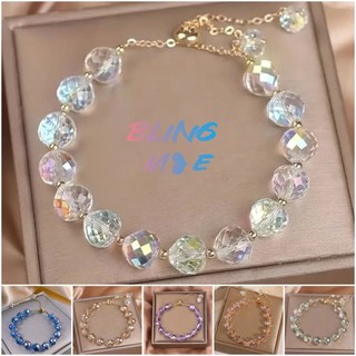 T Sang Trọng Pha Lê Bện Vòng Tay Nữ Thiết Kế Niche Vòng Tay Đơn Giản Sinh Viên Bạn Gái Vòng Tay Vòng Tay Trang Sức