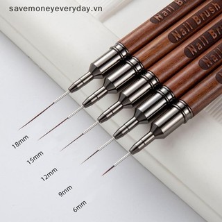 [savemoneyeveryday] Gỗ Đàn Hương Dây Thiết Kế Móng Tay Cực Mịn Bút Xây Dựng Móng Tay Bàn Chải Tranh Uv Gel Nối Dài Vẽ Khắc Bút Tự Làm [vn]