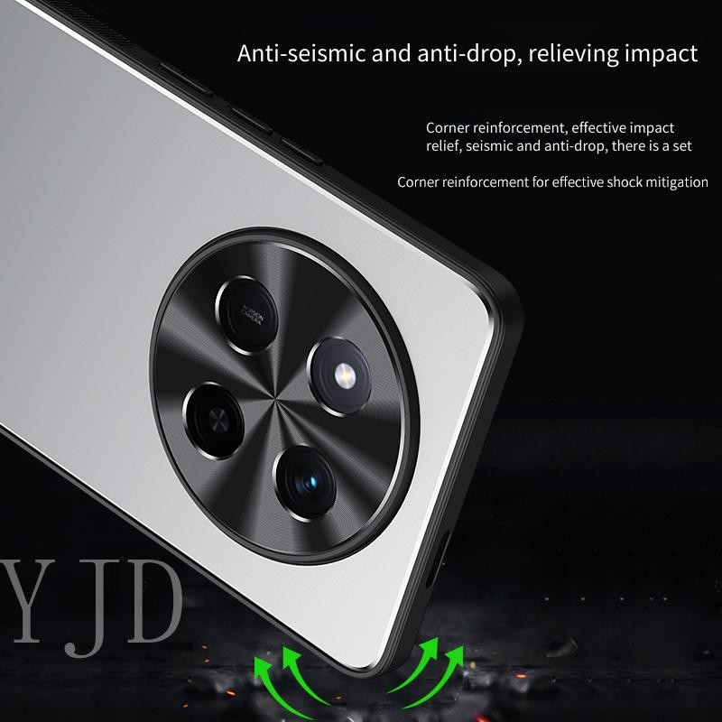 Ốp Lưng Cho Vivo Y39 Hợp Kim Nhôm Mờ Mặt Sau TPU Chống Rơi Vỏ Điện Thoại