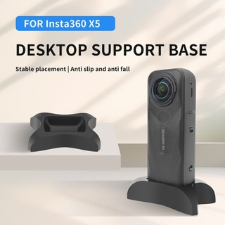 Dành Cho Insta360 X5 Đế Silicon Toàn Cảnh Camera Máy Tính Để Bàn Chống Trượt Giá Đỡ Cố Định Phụ Kiện