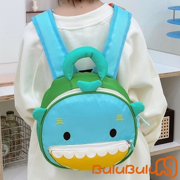 balo cho bé màm non, Khủng long hoạt hình có nơ siêu nhẹ dành cho trẻ mới biết đi Bé trai Bé gái 1-3 tuổi