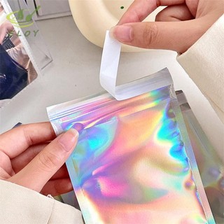[ELOY] 10 Túi Nhựa Nhỏ Laser Tự Dán Cho Túi Đựng Trang Sức Trang Sức Màn Hình Trong Suốt Quà Tặng Bao Bì Túi Bảo Quản VN