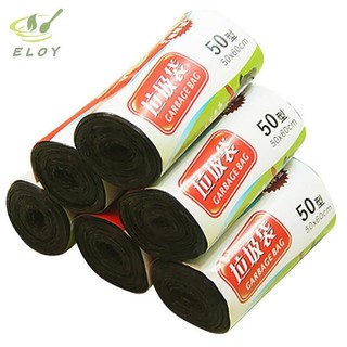 [ELOY] 1 Cuộn 50 * 60cm Túi Đựng Rác Đơn Màu Dày Môi Trường Tiện Lợi Túi Đựng Rác Nhựa Dùng Một Lần Túi Nhựa Đen Rác VN
