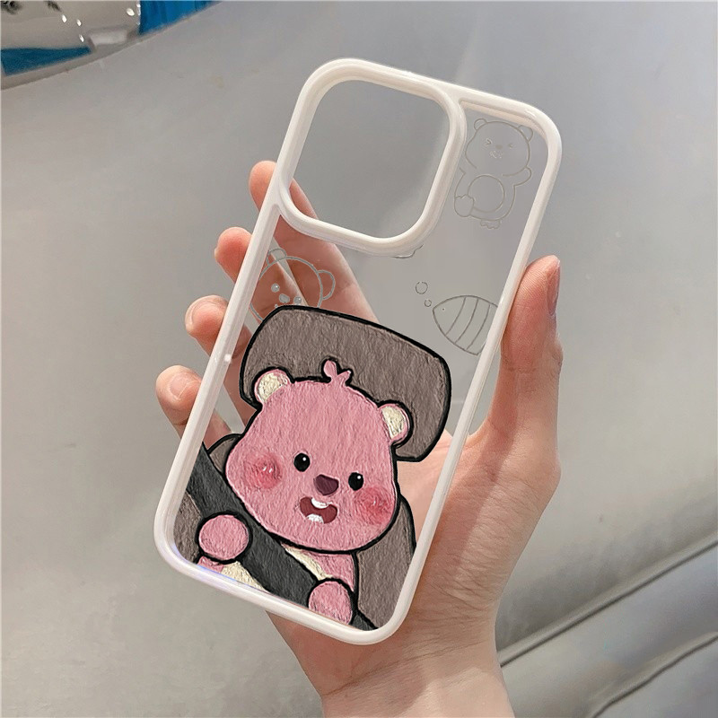 Ốp Lưng Cho iPhone 11 16 14 15 12 13 Pro Max 16e 8 7 Plus XR X XS Max SE2020 2022 Kapibala Ride The Loopy Clear Silicone Chống Sốc Cover