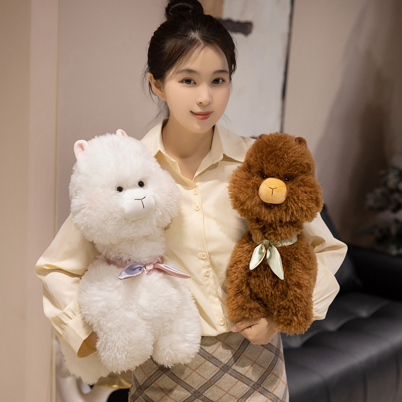 Rytanda Alpaca Đồ Chơi Sang Trọng Mô Phỏng Dễ Thương May Mắn Alpaca Sang Trọng Đồ Chơi Động Vật Thực Tế Mềm Sofa Đệm Trẻ Em Bạn Gái Quà Tặng Sinh Nhật Trang Trí Giáng Sinh