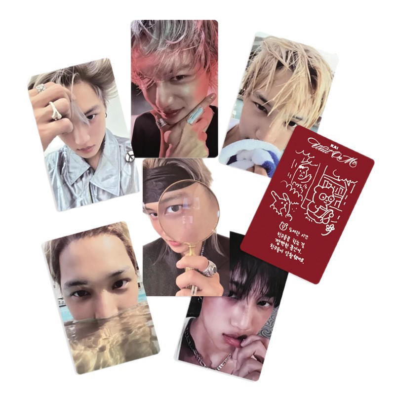 4-6 chiếc EXO KAI Wait On Me HELLO WORLD Lomo Cards 4 phút Album Solo Photocards BAEK HYUN CHEN XIUMIN SUHO Park Chanyeol D.O. Bưu thiếp Oh Se Hun YM
