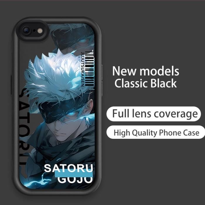 Ốp Cho iPhone 6 6s 7 8 Plus 11 12 Pro Max se 2020 Phim Hoạt Hình Silicon Thẩm Mỹ Mềm Vỏ Điện Thoại TPU Jujutsu Kaisen Satoru Gojo Anime Dễ Thương Mắt Thiên Thần Chống Sốc Ốp Lưng