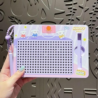 Bảng vẽ bóng thép NEDFSQM, Đồ chơi vui nhộn Doodle Board Móc khóa, Hoạt hình dễ thương Câu đố phác thảo Pad Ba lô Móc chìa khóa cho ba lô