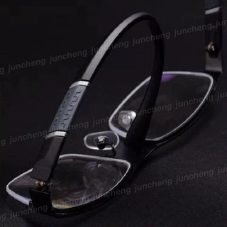Khung Kim Loại Chất Lượng Cao Cận Thị Quang Sắc Kính Chống Bức Xạ Dành Cho Nữ Cổ Điển Nửa Khung Chống Ánh Sáng Xanh Kính Mắt