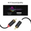 Cáp âm thanh BTM USB Type C sang 2RCA cho điện thoại Thiết bị loa ô tô Đầu nối tấm vàng Chống oxy hóa ăn mòn