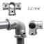Chốt khung SUNKISSD, Đầu nối ống tròn có khóa cố định, Khuỷu tay 1\ 2 '' / 3\ 4 "Ống nối ống tròn bằng thép hợp kim nhôm