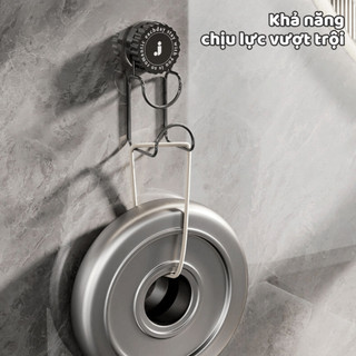Móc Treo Thau Chậu Nhà Tắm Hút Chân Không Chịu Lực, Giá Cốc Hút Treo Đồ Đa Năng Không Khoan Đục