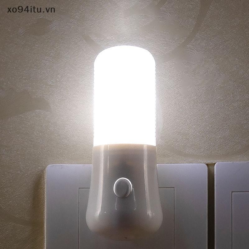 Xoitu Đèn Ngủ LED Cho Bé Ăn Đầu Giường Đèn Cắm US Ổ Cắm Thông Minh Tiết Kiệm Năng Lượng Đêm Lighg Cho Phòng Ngủ Hành Lang VN