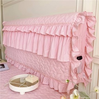 Thân Thiện Với Da Chải Dày Đầu Giường Bao Gồm Tất Cả Màu Trơn Quilted Ren Da Đầu Giường Chống Bụi